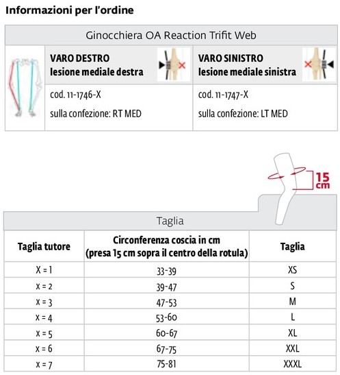 OA REACTION TRIFIT Web Ginocchiera Gonartrosi DONJOY - immagine 2