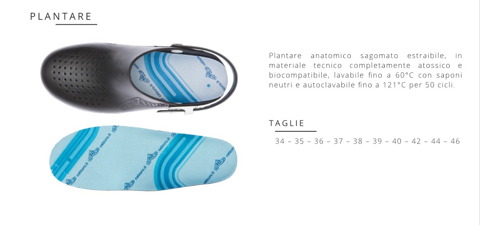 Calzuro Classic S con foro plantare
