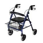 Rollator in alluminio con 4 ruote pieghevole con seduta e cestello RO23 Termigea