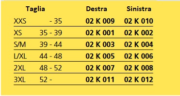 Kallassy Cavigliera sportiva Neatec taglie
