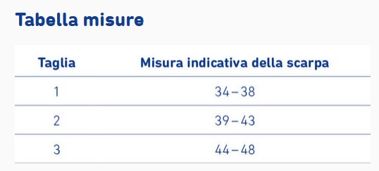Caligaloc Cavigliera Misure BAUERFEIND