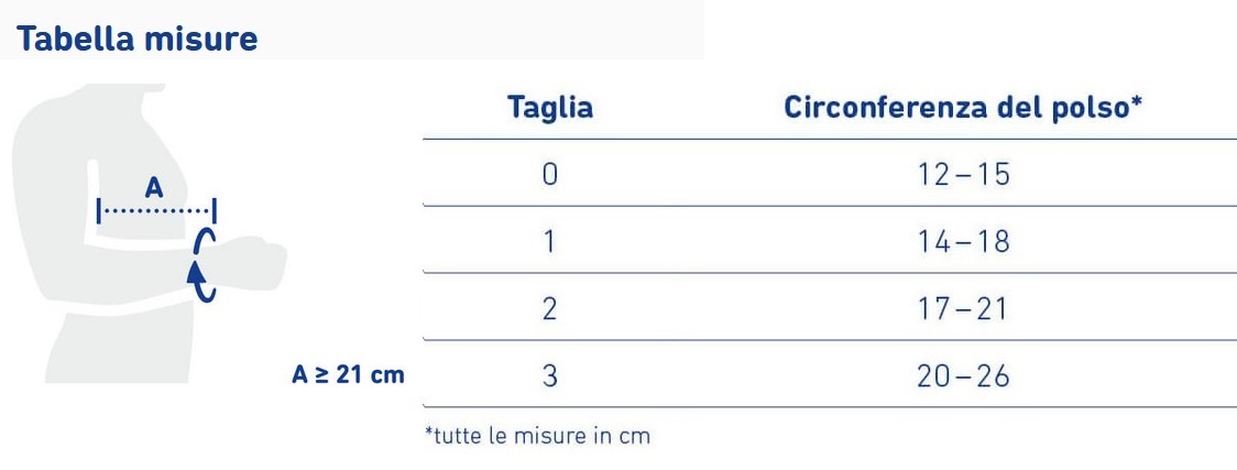 MANULOC® Long Bauerfeind Tutore lungo per la stabilizzazione dell'articolazione del polso Misura
